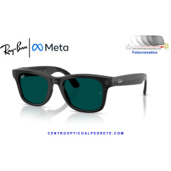 Ray-Ban Meta (Gen 3) Wayfarer Smart Sunglasses Transparent Black RW4011-690680