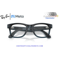 Gafas Inteligentes Ray-Ban Meta (Gen 3) Wayfarer Transparent Ocean Blue