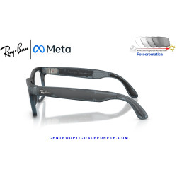 Gafas Inteligentes Ray-Ban Meta (Gen 3) Wayfarer Transparent Ocean Blue