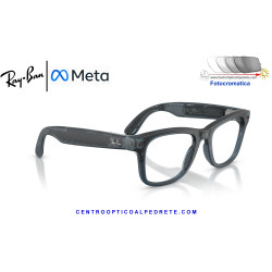 Gafas Inteligentes Ray-Ban Meta (Gen 3) Wayfarer Transparent Ocean Blue