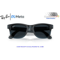 Gafas Inteligentes Ray-Ban Meta (Gen 3) Wayfarer Transparent Ocean Blue