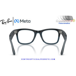 Gafas Inteligentes Ray-Ban Meta (Gen 3) Wayfarer Transparent Ocean Blue