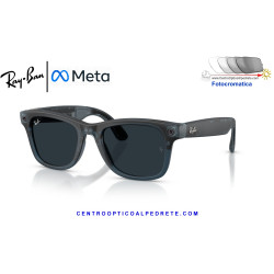Gafas Inteligentes Ray-Ban Meta (Gen 3) Wayfarer Transparent Ocean Blue