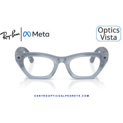 Gafas Graduadas Ray-Ban Meta (Gen 3) Zena Optics Milky Grey Lilac RW4015V-8552