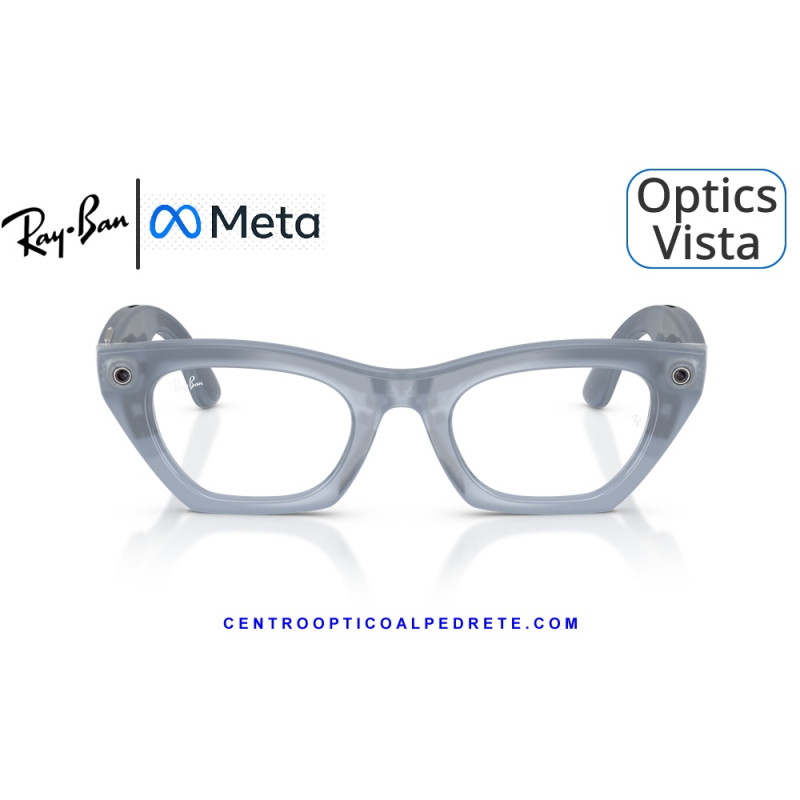 Gafas Graduadas Ray-Ban Meta (Gen 3) Zena Optics Milky Grey Lilac RW4015V-8552