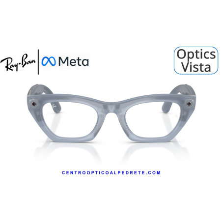 Gafas Graduadas Ray-Ban Meta (Gen 3) Zena Optics Milky Grey Lilac RW4015V-8552