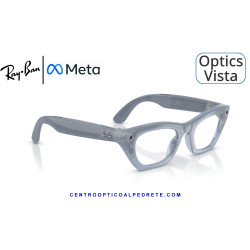Gafas Graduadas Ray-Ban Meta (Gen 3) Zena Optics Milky Grey Lilac RW4015V-8552