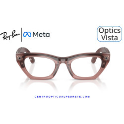 Gafas Graduadas Ray-Ban Meta (Gen 3) Zena Optics Milky Pink Blush RW4015V-8553