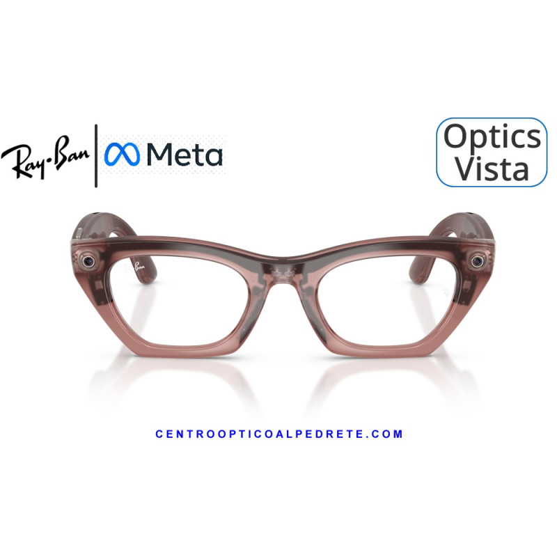 Gafas Graduadas Ray-Ban Meta (Gen 3) Zena Optics Milky Pink Blush RW4015V-8553