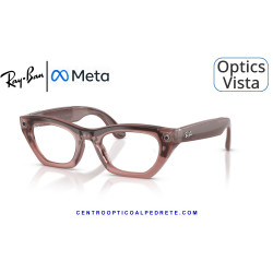 Gafas Graduadas Ray-Ban Meta (Gen 3) Zena Optics Milky Pink Blush RW4015V-8553