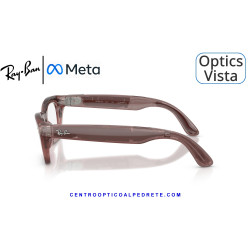 Gafas Graduadas Ray-Ban Meta (Gen 3) Zena Optics Milky Pink Blush RW4015V-8553