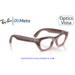 Gafas Graduadas Ray-Ban Meta (Gen 3) Zena Optics Milky Pink Blush RW4015V-8553