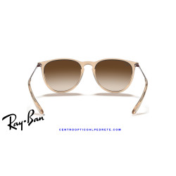 Ray-Ban Erika Transparent Brown / Brown Gradient (RB4171 651413) | Originales