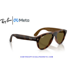 Ray-Ban Meta (Gen 3) Aviator Smart Sunglasses Havana RW4016-690573 | COA