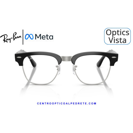 Gafas Graduadas Ray-Ban Meta Audio Clubmaster Optics Black RW7004V-2000 | COA