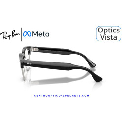 Gafas Graduadas Ray-Ban Meta Audio Clubmaster Optics Black RW7004V-2000 | COA