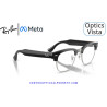 Gafas Graduadas Ray-Ban Meta Audio Clubmaster Optics Black RW7004V-2000 | COA