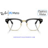 Gafas Graduadas Ray-Ban Meta Audio Clubmaster Optics Black RW7004V-5784 | COA