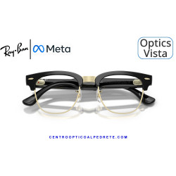 Gafas Graduadas Ray-Ban Meta Audio Clubmaster Optics Black RW7004V-5784 | COA