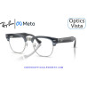 Gafas Graduadas Ray-Ban Meta Audio Clubmaster Optics Transparent Sky Blue