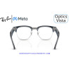 Gafas Graduadas Ray-Ban Meta Audio Clubmaster Optics Transparent Sky Blue