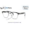 Gafas Graduadas Ray-Ban Meta Audio Clubmaster Optics Transparent Iron Grey