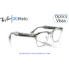 Gafas Graduadas Ray-Ban Meta Audio Clubmaster Optics Transparent Iron Grey