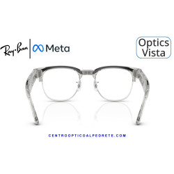 Gafas Graduadas Ray-Ban Meta Audio Clubmaster Optics Transparent Iron Grey