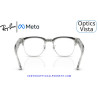 Gafas Graduadas Ray-Ban Meta Audio Clubmaster Optics Transparent Iron Grey