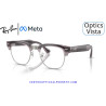 Gafas Graduadas Ray-Ban Meta Audio Clubmaster Optics Transparent Orchid