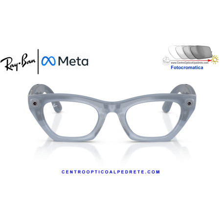 Gafas Inteligentes Ray-Ban Meta (Gen 3) Zena Milky Grey Lilac RW4015-691410 |