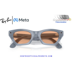 Gafas Inteligentes Ray-Ban Meta (Gen 3) Zena Milky Grey Lilac RW4015-691410 |