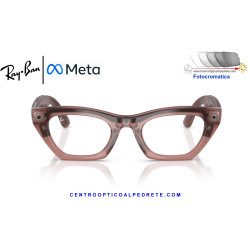Gafas Inteligentes Ray-Ban Meta (Gen 3) Zena Milky Pink Blush RW4015-69161Z |