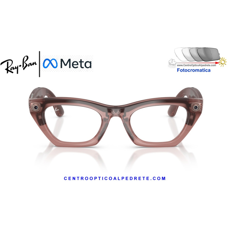 Gafas Inteligentes Ray-Ban Meta (Gen 3) Zena Milky Pink Blush RW4015-69161Z |