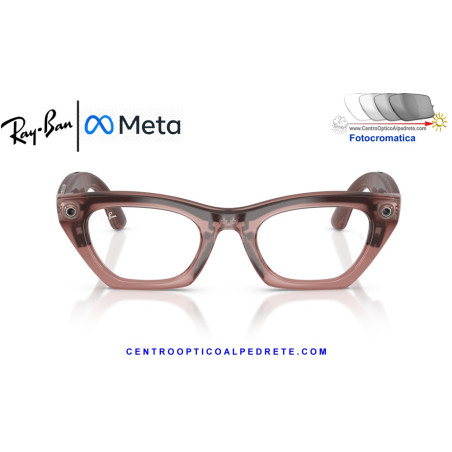 Gafas Inteligentes Ray-Ban Meta (Gen 3) Zena Milky Pink Blush RW4015-69161Z |
