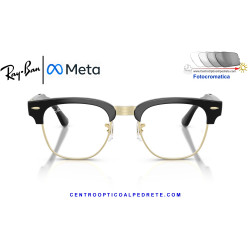 Gafas Inteligentes Ray-Ban Meta Audio Clubmaster Black RW7004-601/1M | COA