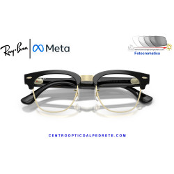 Gafas Inteligentes Ray-Ban Meta Audio Clubmaster Black RW7004-601/1M | COA