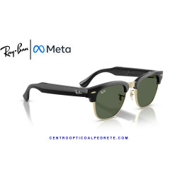 Gafas Inteligentes Ray-Ban Meta Audio Clubmaster Black RW7004-601/71 | COA