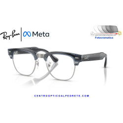 Gafas Inteligentes Ray-Ban Meta Audio Clubmaster Transparent Sky Blue Alped