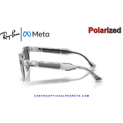 Gafas Inteligentes Ray-Ban Meta Audio Clubmaster Transparent Iron Grey