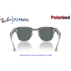 Gafas Inteligentes Ray-Ban Meta Audio Clubmaster Transparent Iron Grey