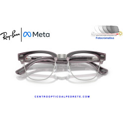 Gafas Inteligentes Ray-Ban Meta Audio Clubmaster Transparent Orchid Alpedre