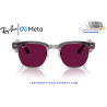 Gafas Inteligentes Ray-Ban Meta Audio Clubmaster Transparent Orchid Alpedre