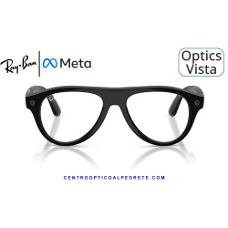 Gafas Graduadas Ray-Ban Meta (Gen 3) Aviator Optics Black RW4016V-2000 | COA
