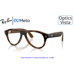 Gafas Graduadas Ray-Ban Meta (Gen 3) Aviator Optics Havana RW4016V-8528 | COA