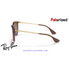 Ray-Ban Erika Marrón oscuro transparente / marrón degradada polarizada (RB4171 6593T5)