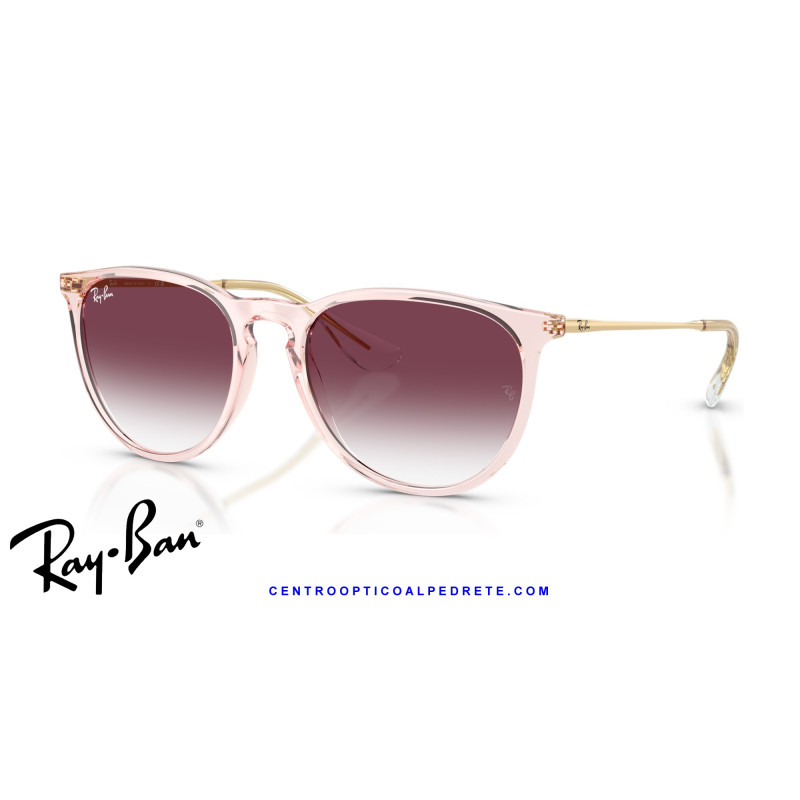 Ray-Ban Erika Rosa transparente / violeta oscuro con degradado claro (RB4171 67428H)
