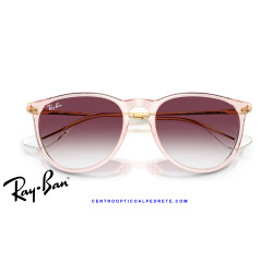 Ray-Ban Erika Rosa transparente / violeta oscuro con degradado claro (RB4171 67428H)