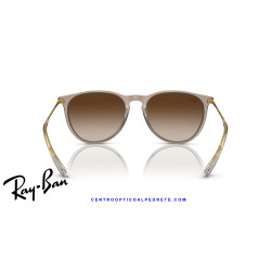 Ray-Ban Erika Transparent Light Brown / Brown (RB4171 674413) | Originales