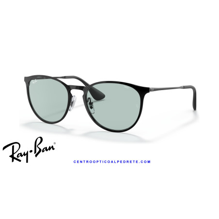 Ray-Ban Erika Metal Black / Photochromic Green Gradient Blue (RB3539 002/Q5)